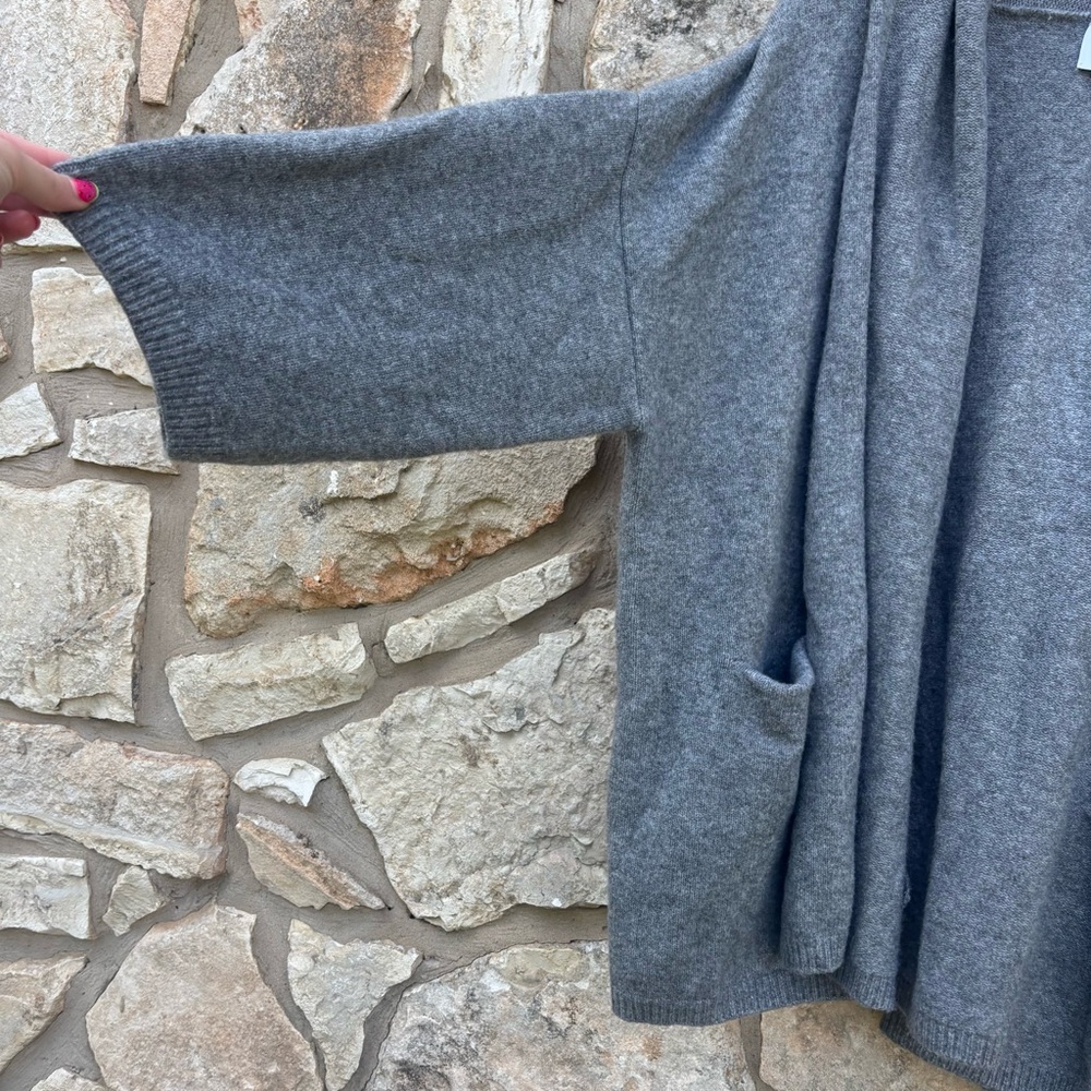 Beryll Cocoon Cardigan | Gray - +Beryll Worn By Good People - Picture 4 of 8